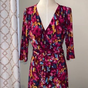 Jones New York Colorful Wrap Dress